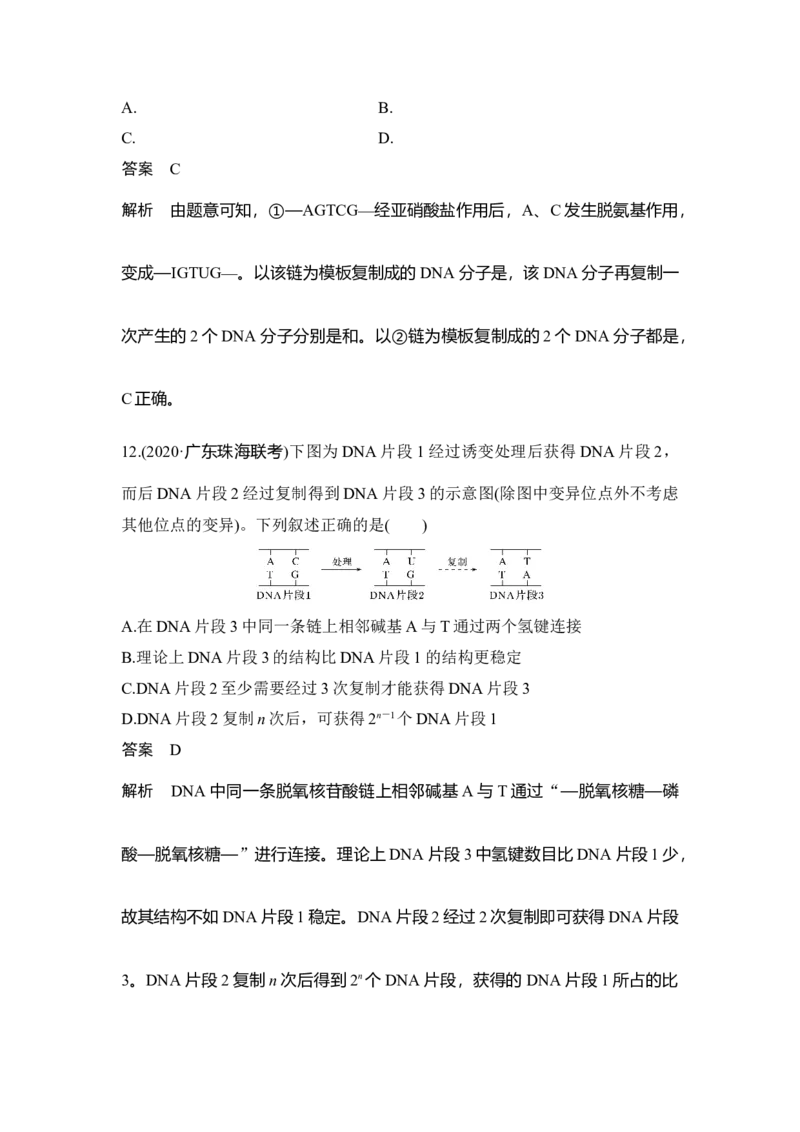 第17讲DNA的结构、复制及基因的本质_通用版（老高考）复习资料_2023年复习资料_一轮复习_2023年高考生物一轮复习讲义+课件（全国版）_2023年高考生物一轮复习讲义（全国版）
