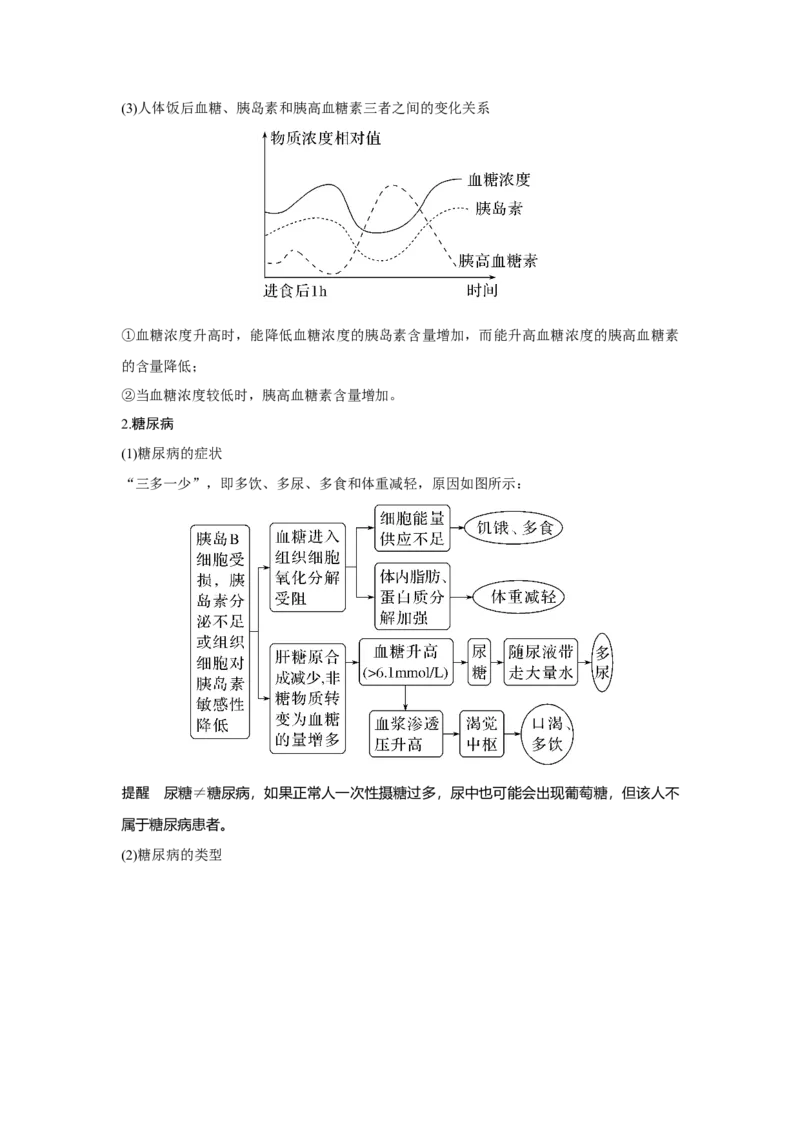 第24讲　体液调节及与神经调节的关系_新高考复习资料_2023年新高考复习资料_一轮复习_2023年新高考大一轮复习讲义_2023年高考生物一轮复习讲义（新人教新高考）_赠补充习题