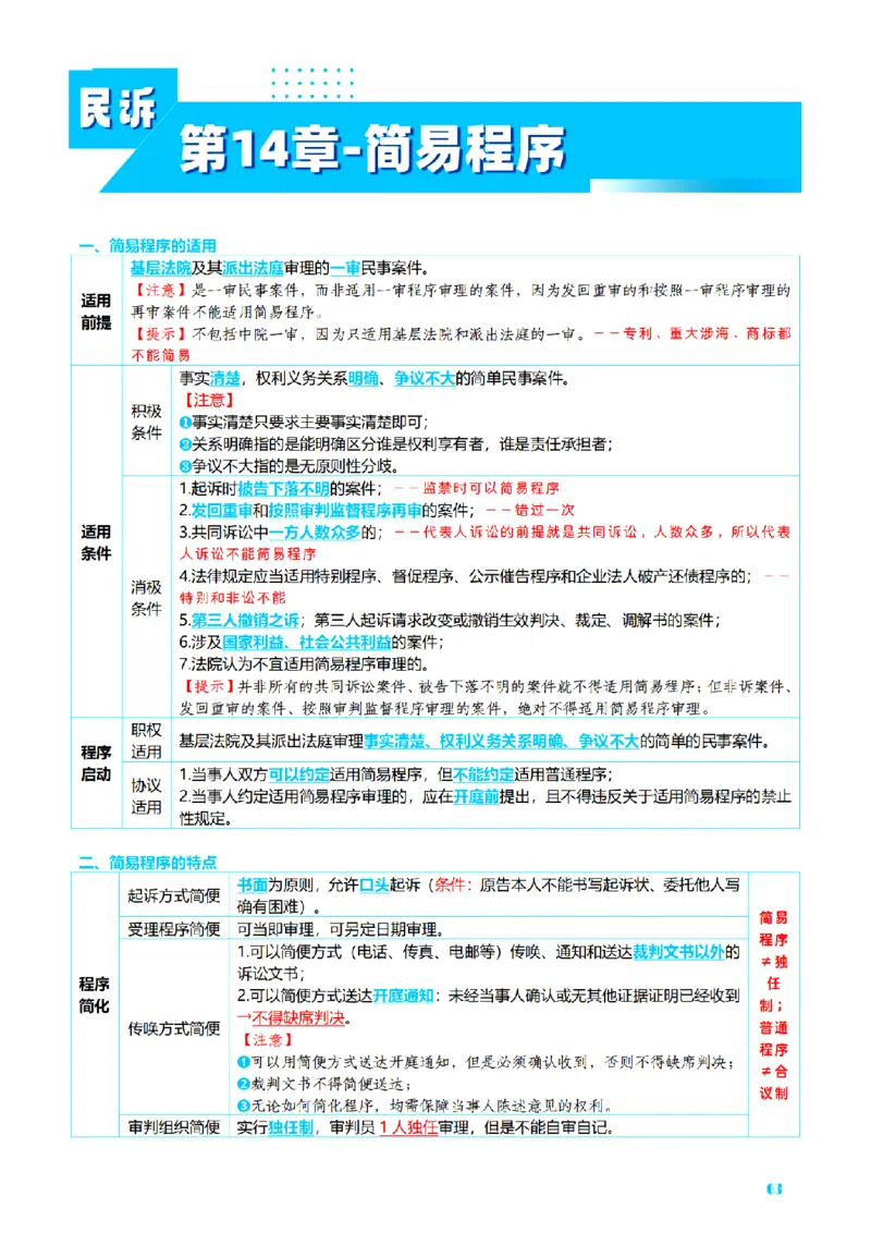 ⒋2026详细版三色笔记-民诉-111页_26法考-三色笔记-最新版