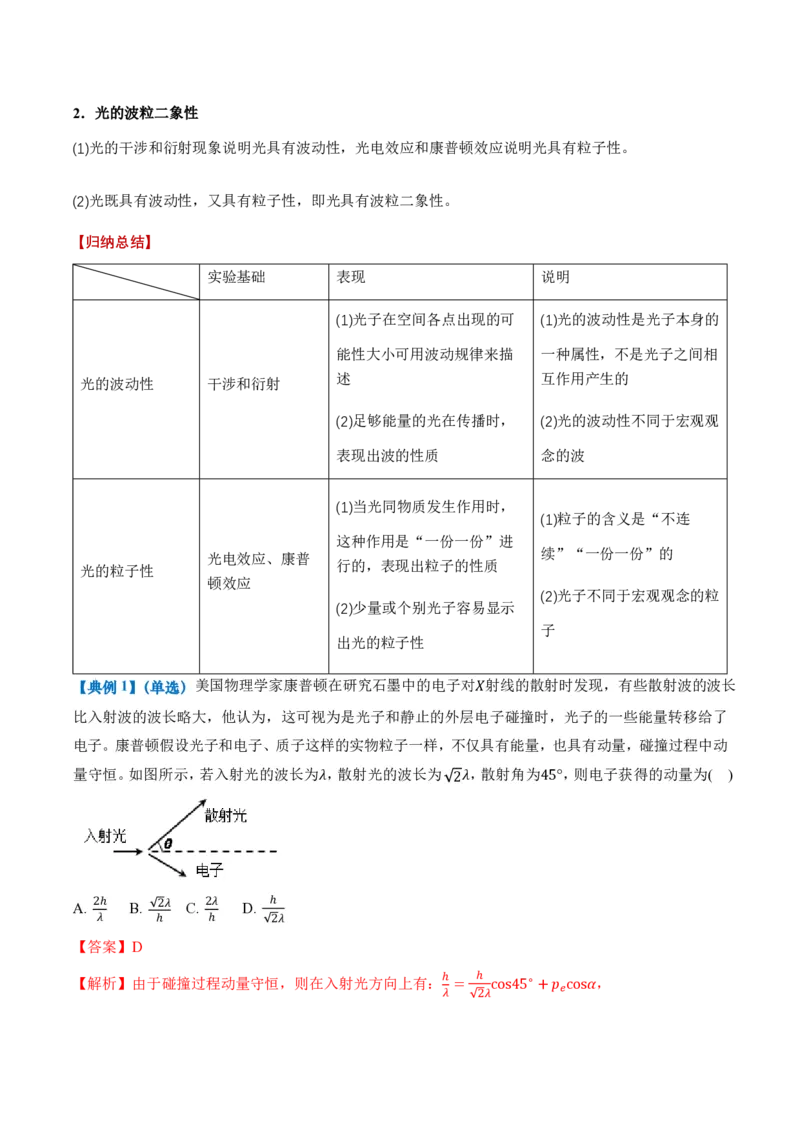 4.2光电效应（举一反三讲义）（解析版）_2026高考物理_222026版物理《高考一轮复习举一反三》全国版_2026《高中物理&bull;举一反三系列》选修三(RJ)_第四章原子结构和波粒二象性