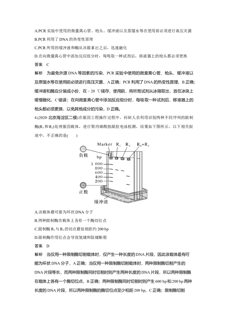第35讲　基因工程_新高考复习资料_2023年新高考复习资料_一轮复习_2023年新高考大一轮复习讲义_2023年高考生物一轮复习讲义（新人教新高考）_赠补充习题_Word版题库第七~十单元