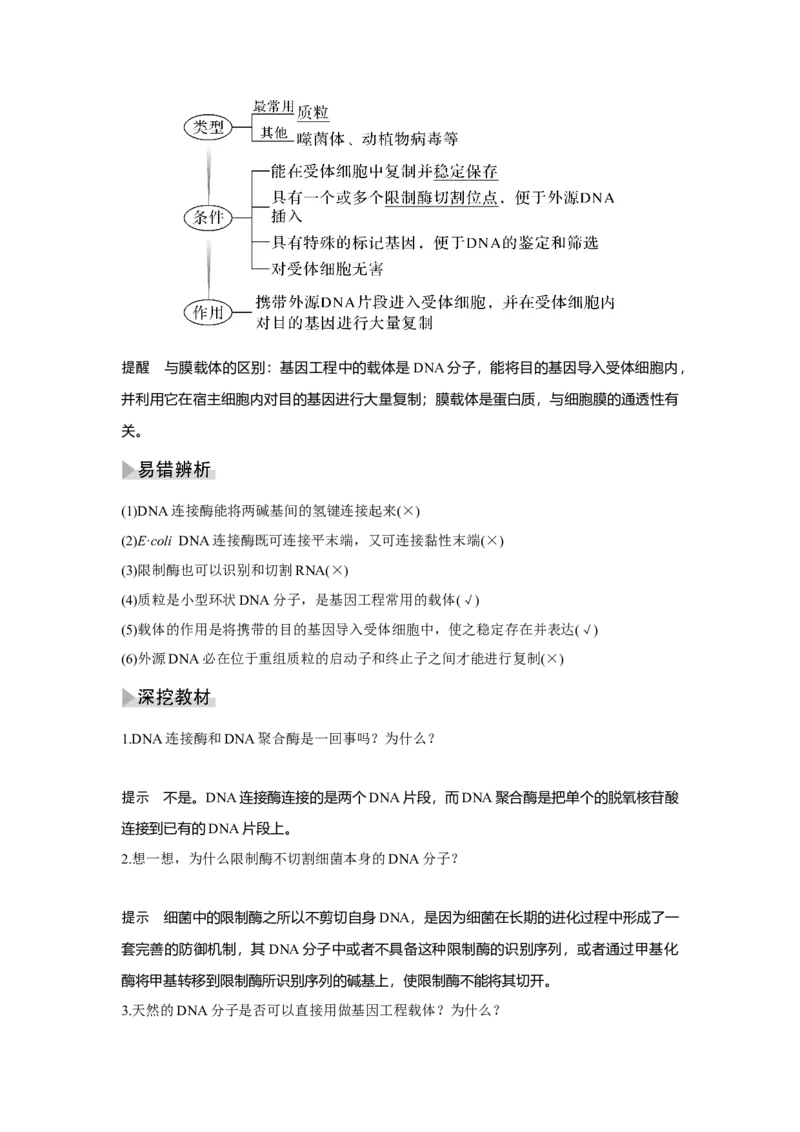 第35讲　基因工程_新高考复习资料_2023年新高考复习资料_一轮复习_2023年新高考大一轮复习讲义_2023年高考生物一轮复习讲义（新人教新高考）_赠补充习题_Word版题库第七~十单元