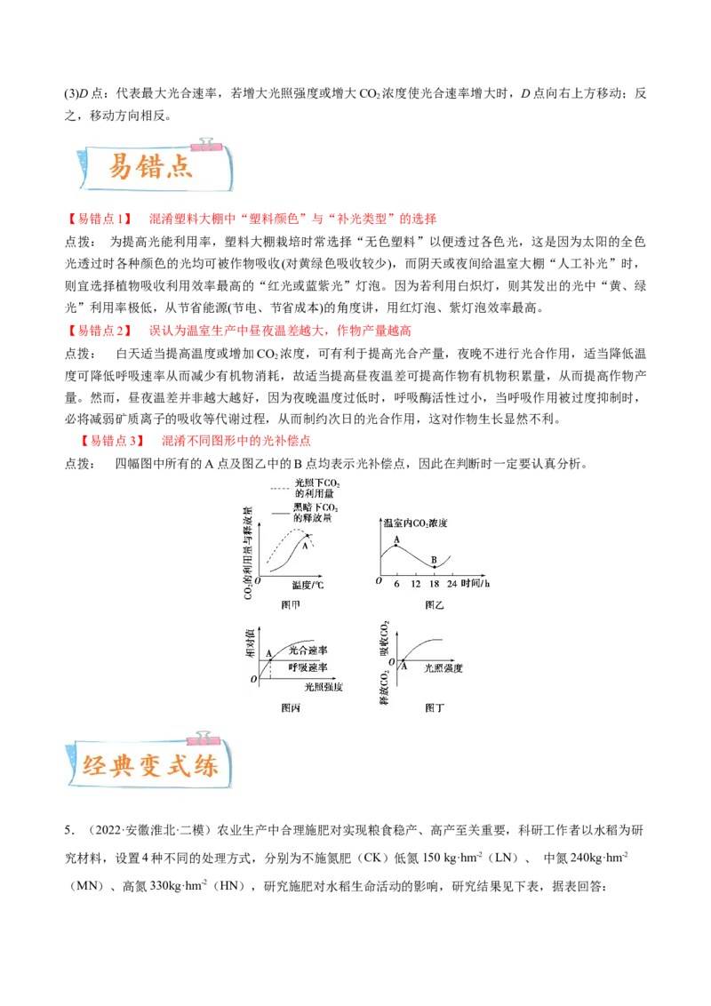 考向06光合作用与能量转换-备战2023年高考生物一轮复习考点微专题（全国通用）（解析版）(1)_通用版（老高考）复习资料_2023年复习资料_一轮复习