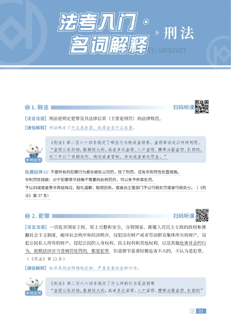 法考入门名词解释-刑法_法考真题相关_名词解释篇_讲义