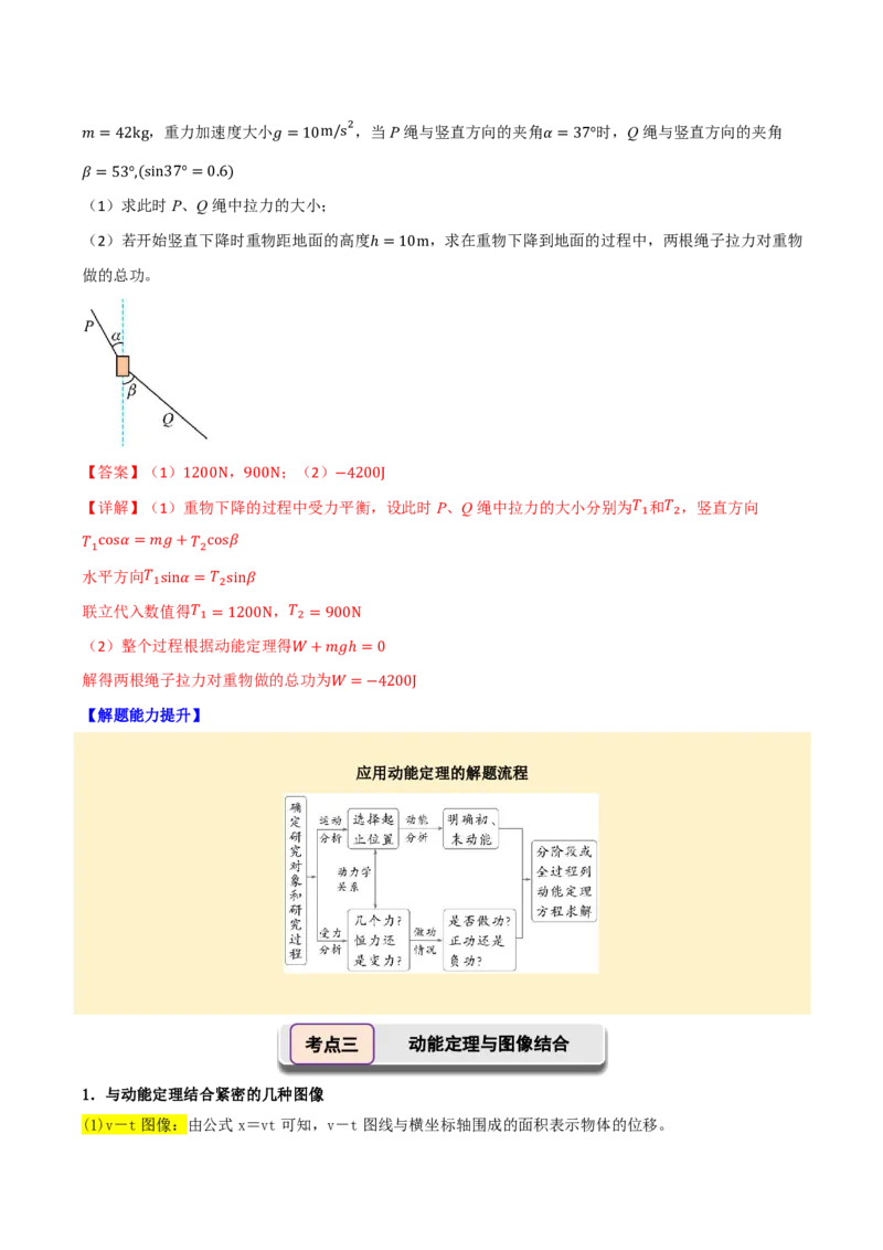第29讲动能定理及其应用(解析版)_2026高考物理_222026版物理《高考一轮复习举一反三》全国版_第29讲动能定理及其应用