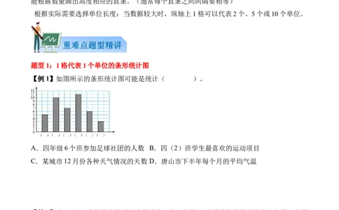 第四单元统计表与条形统计图（一）（知识清单）（原卷版）(3)_三年级数学下册（苏教版）_单元知识复习专项-K49_2026版