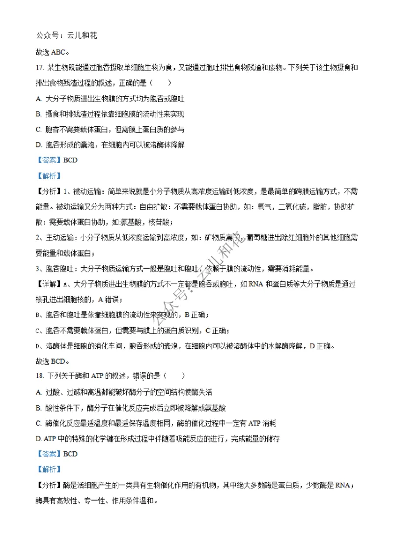 河北省沧州市四县联考2024-2025学年高一上学期11月月考生物试题Word版含解析_2024年12月试卷_1227河北省沧州四县联考2024-2025学年高一上学期11月月考