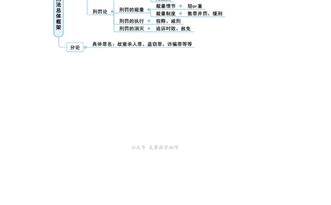 刑法思维框架（61页）_21天突破法考思维导图各科全