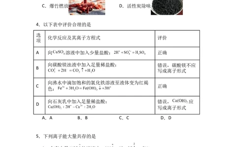 湖北省咸宁市华师元一赤壁学校2025-2026学年高一上学期9月月考化学试卷_2025年10月高一试卷_251010湖北省咸宁市华师元一赤壁学校2025-2026学年高一上学期9月月考
