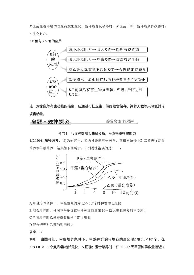 第27讲　种群及其动态_新高考复习资料_2023年新高考复习资料_一轮复习_2023年新高考大一轮复习讲义_2023年高考生物一轮复习讲义（新人教新高考）_赠补充习题_第九单元生物与环境