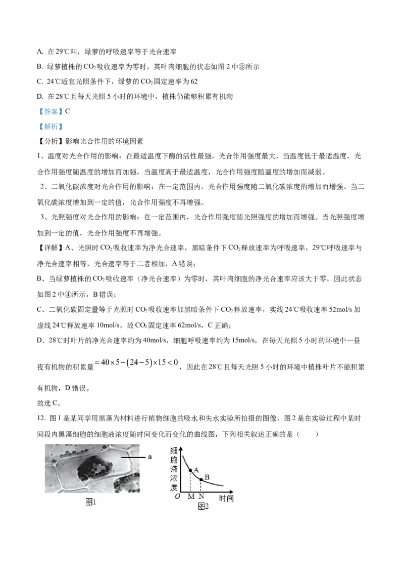 广东省茂名市七校联考2024-2025学年高一下学期2月月考生物试题Word版含解析_2025年03月试卷_0313广东省茂名市七校联盟2024-2025学年高一下学期2月开学联考试题