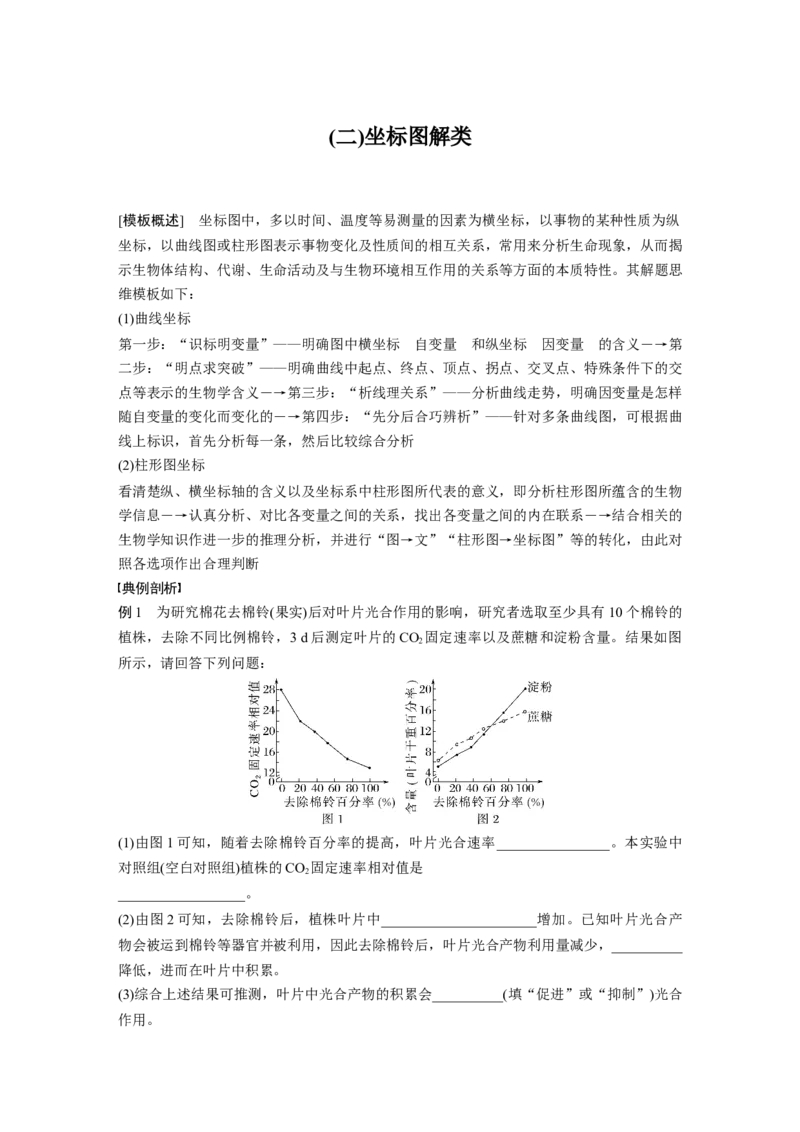 考前特训　专项一(二)坐标图解类_通用版（老高考）复习资料_2023年复习资料_二轮复习_2023年高考生物二轮复习讲义+课件（全国版）_2023年高考生物二轮复习讲义（全国版）_学生版