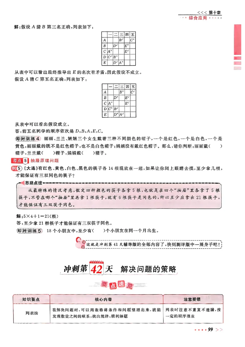 小升初数学《阳光同学冲刺48天》辅导版_小升初冲刺48天（语数英）_小升初数学《阳光同学冲刺48天》