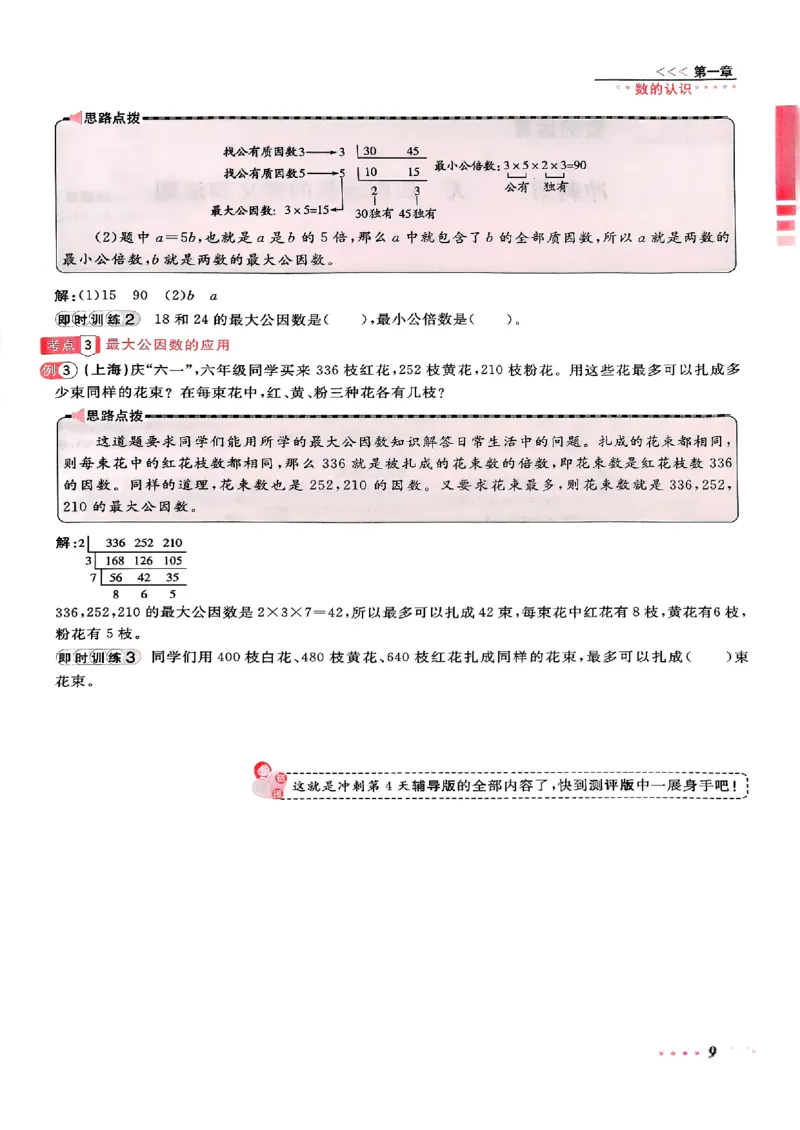 小升初数学《阳光同学冲刺48天》辅导版_小升初冲刺48天（语数英）_小升初数学《阳光同学冲刺48天》