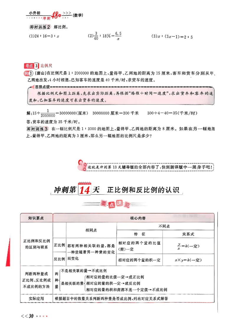 小升初数学《阳光同学冲刺48天》辅导版_小升初冲刺48天（语数英）_小升初数学《阳光同学冲刺48天》