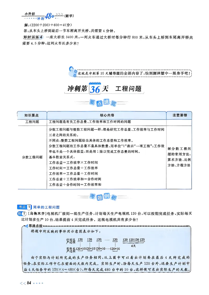 小升初数学《阳光同学冲刺48天》辅导版_小升初冲刺48天（语数英）_小升初数学《阳光同学冲刺48天》