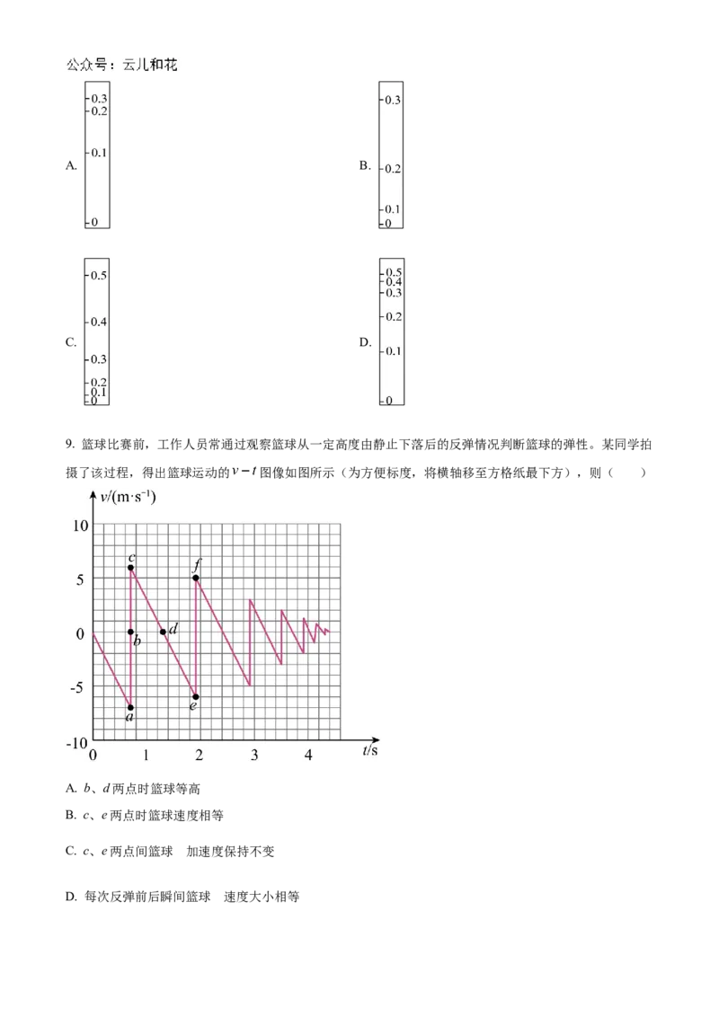 江苏省盐城市东台市2024-2025学年高一上学期期中学业水平考试物理试题Word版无答案_2024年12月试卷_1210江苏省盐城市东台市2024-2025学年高一上学期期中学业水平考试