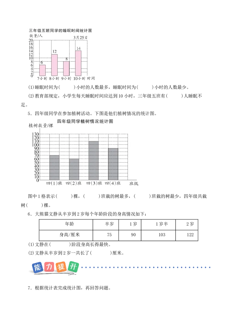 第四单元第1课时简单的统计表和条形统计图（分层作业）（新教材）(3)_三年级数学下册（苏教版）_同步分层作业-K15_2026版