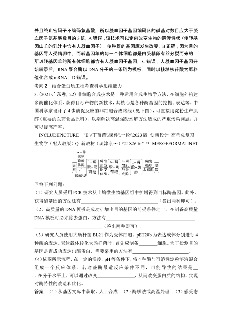 第35讲基因工程及生物技术的安全性与伦理问题_新高考复习资料_2024年新高考复习资料_一轮复习资料_完2024生物步步高大一轮复习（课件+讲义）_另附1套Word版题库_选择性必修3