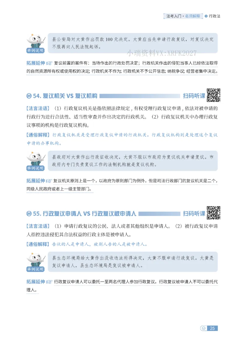 法考入门名词解释-行政法_法考真题相关_名词解释篇_讲义