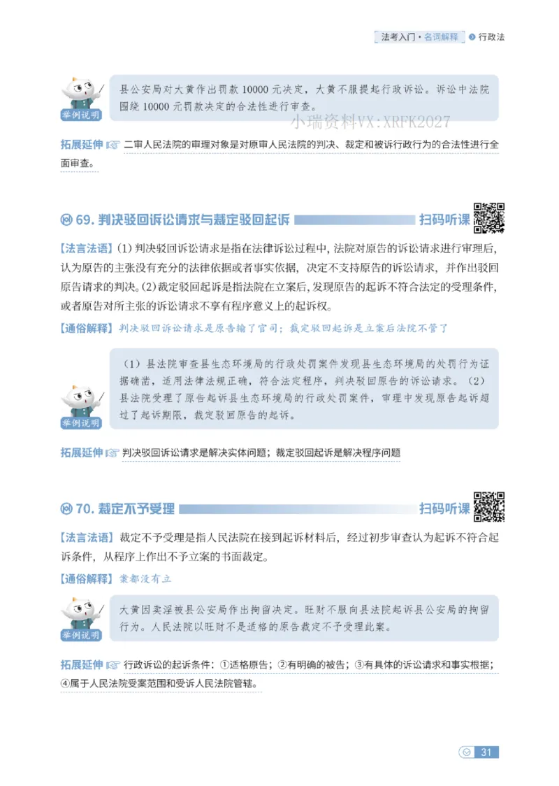 法考入门名词解释-行政法_法考真题相关_名词解释篇_讲义