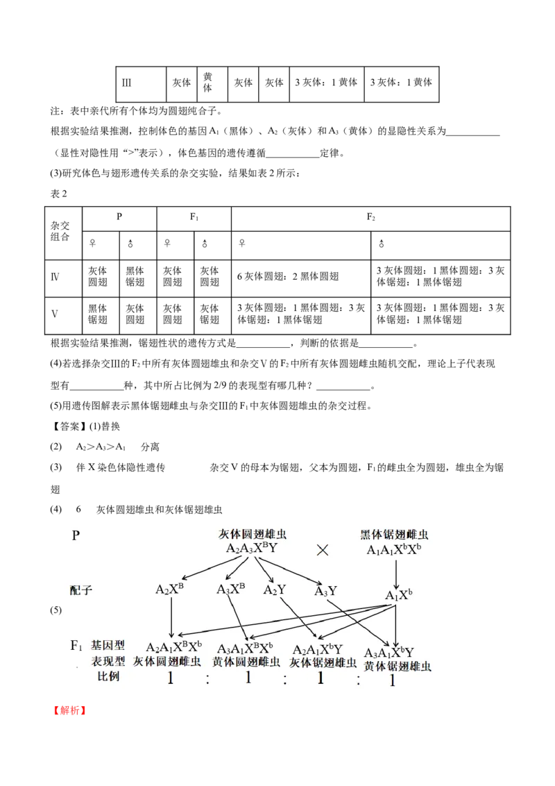 考向10基因的自由组合定律-备战2023年高考生物一轮复习考点微专题（全国通用）（解析版）(1)_通用版（老高考）复习资料_2023年复习资料_一轮复习