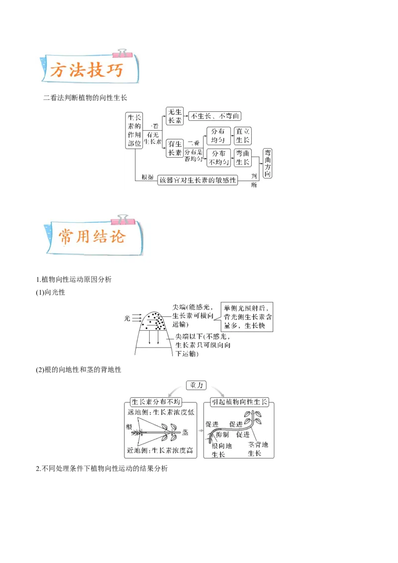 考向20植物生命活动的调节-备战2023年高考生物一轮复习考点微专题（全国通用）（原卷版）_通用版（老高考）复习资料_2023年复习资料_一轮复习