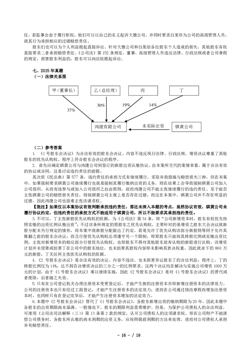 2011-2021主观分科-商法（试题+解析）_法考真题相关_真题（02-26）_历史分科真题_3.主观分科真题2011-2021