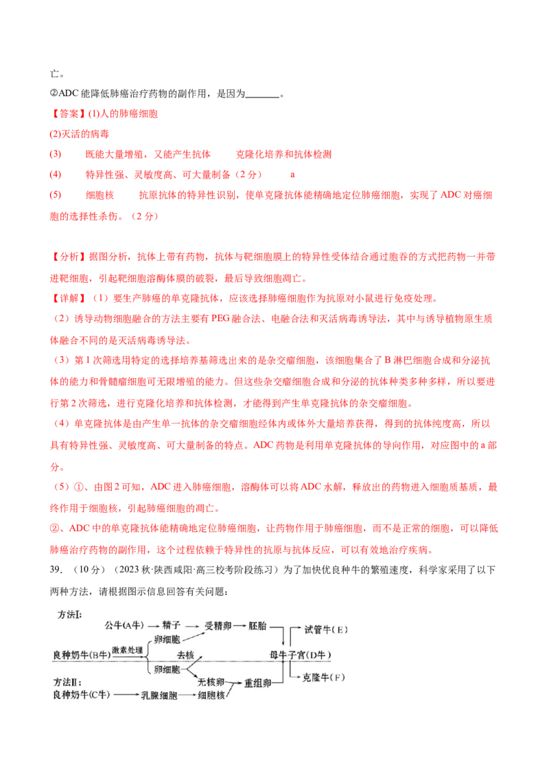 第十单元生物技术与工程（测试）（解析版）_新高考复习资料_2024年新高考复习资料_一轮复习资料_完2024年高考生物一轮复习讲练测(课件+讲义+练习)（新高考）_单元测试