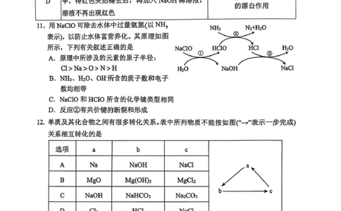 楂樹竴鍖栧鍗峰崱_2025年02月试卷_0226辽宁省葫芦岛市2024-2025学年高一上学期1月期末考试_辽宁省葫芦岛市2024-2025学年高一上学期1月期末考试化学试题（图片版，含答案）