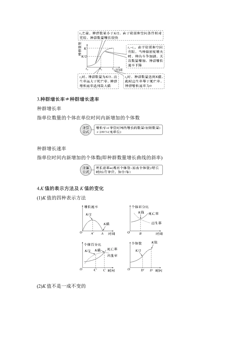 第27讲种群的特征和数量变化_通用版（老高考）复习资料_2023年复习资料_一轮复习_2023年高考生物一轮复习讲义+课件（全国版）_2023年高考生物一轮复习讲义（全国版）_赠补充习题