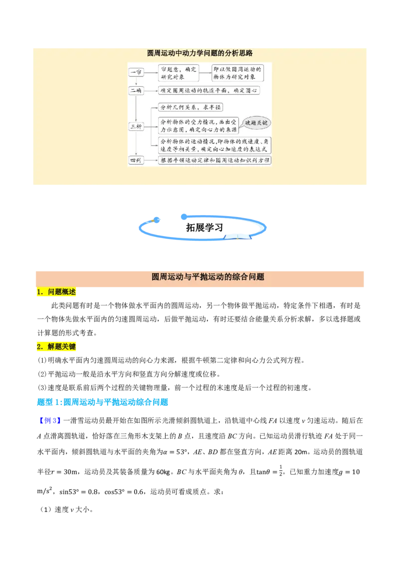 第22讲圆周运动(解析版)_2026高考物理_222026版物理《高考一轮复习举一反三》全国版_第22讲圆周运动