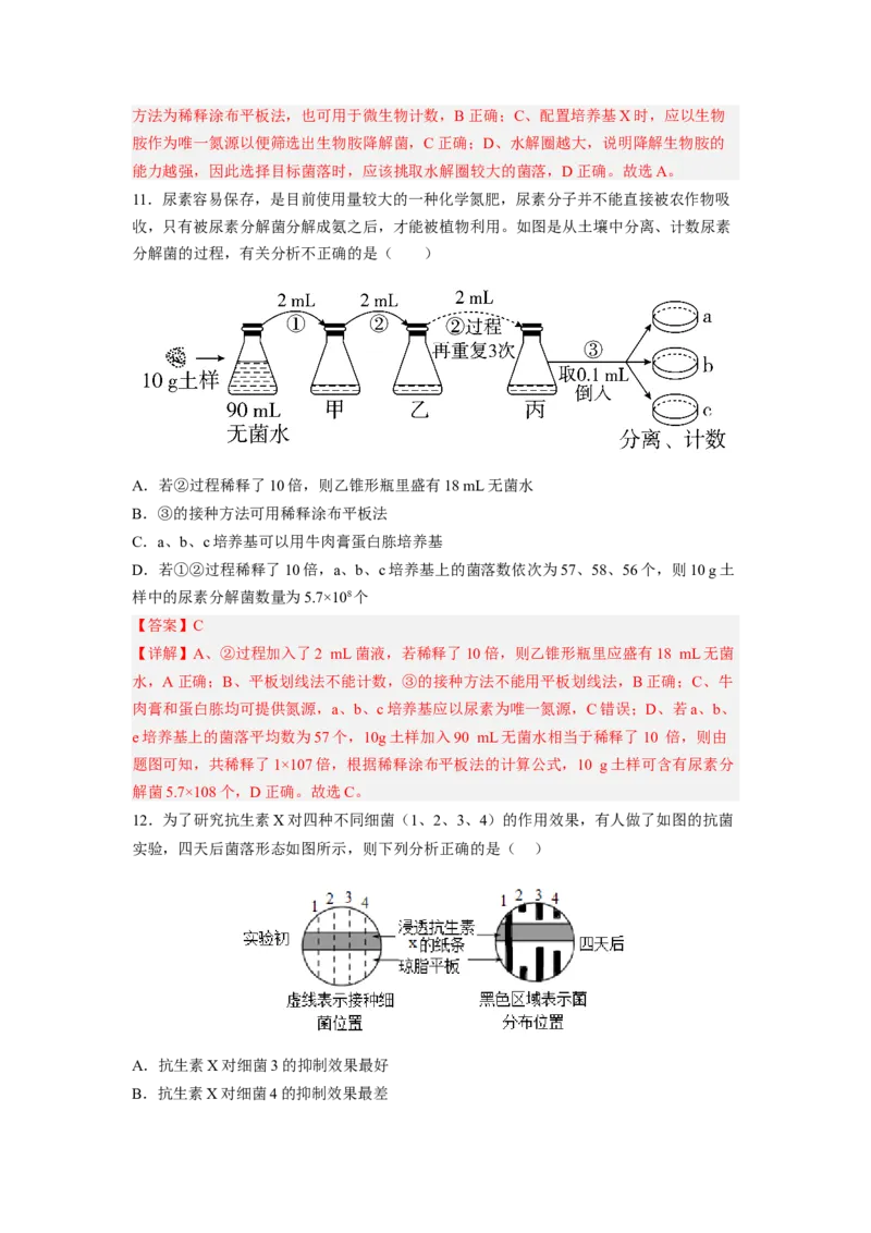 考点35微生物的培养技术及其应用（解析版）_通用版（老高考）复习资料_2023年复习资料_一轮复习_2023年高考生物一轮复习讲练测（全国通用）