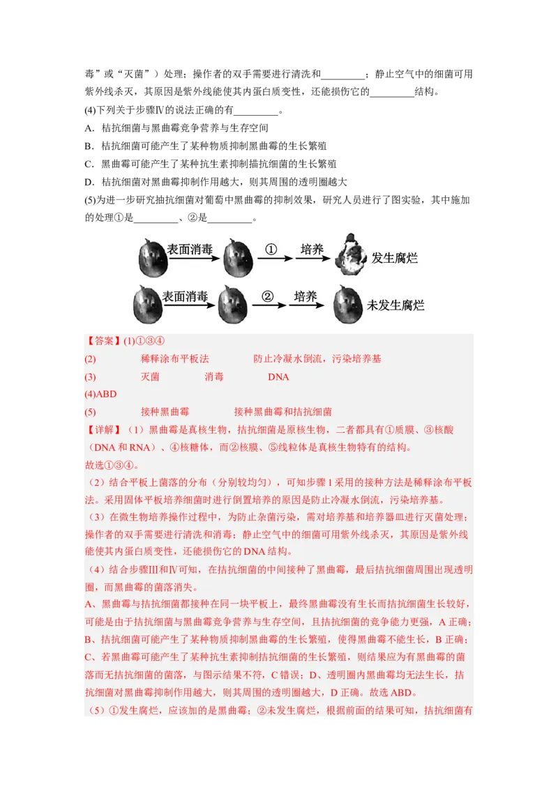 考点35微生物的培养技术及其应用（解析版）_通用版（老高考）复习资料_2023年复习资料_一轮复习_2023年高考生物一轮复习讲练测（全国通用）
