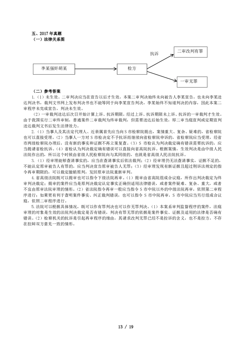 2011-2021主观分科-刑诉（试题+解析）_法考真题相关_真题（02-26）_历史分科真题_3.主观分科真题2011-2021