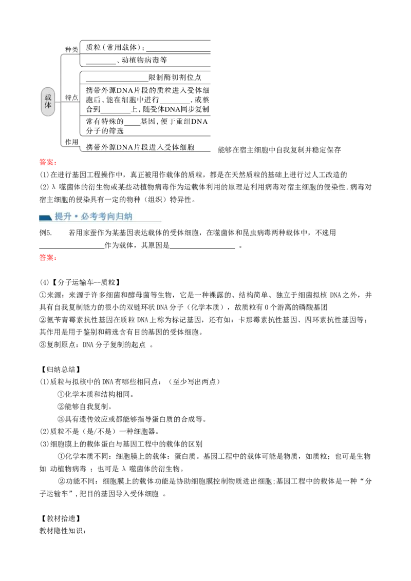 第43讲基因工程（讲义）（学生版）_新高考复习资料_2024年新高考复习资料_一轮复习资料_完2024年高考生物一轮复习讲练测(课件+讲义+练习)（新高考）_讲义+练习