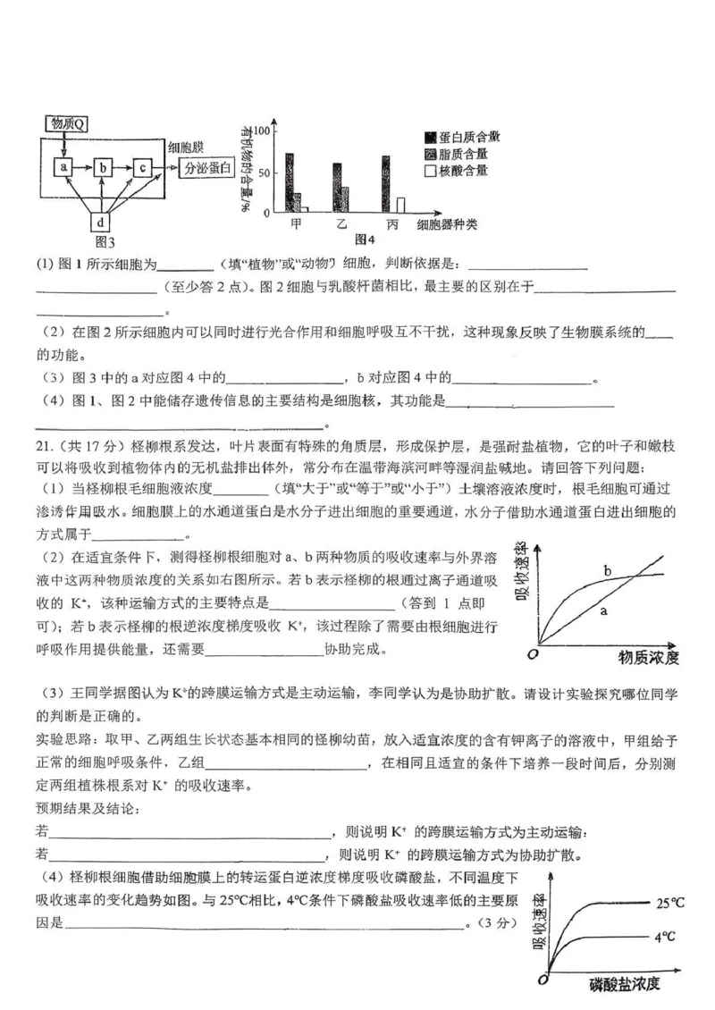 湖北省随州高中教联体2025-2026学年高一上学期12月期中生物试题_2025年12月高一试卷_251211湖北省随州市高中教联体2025-2026学年高一上学期期中联考