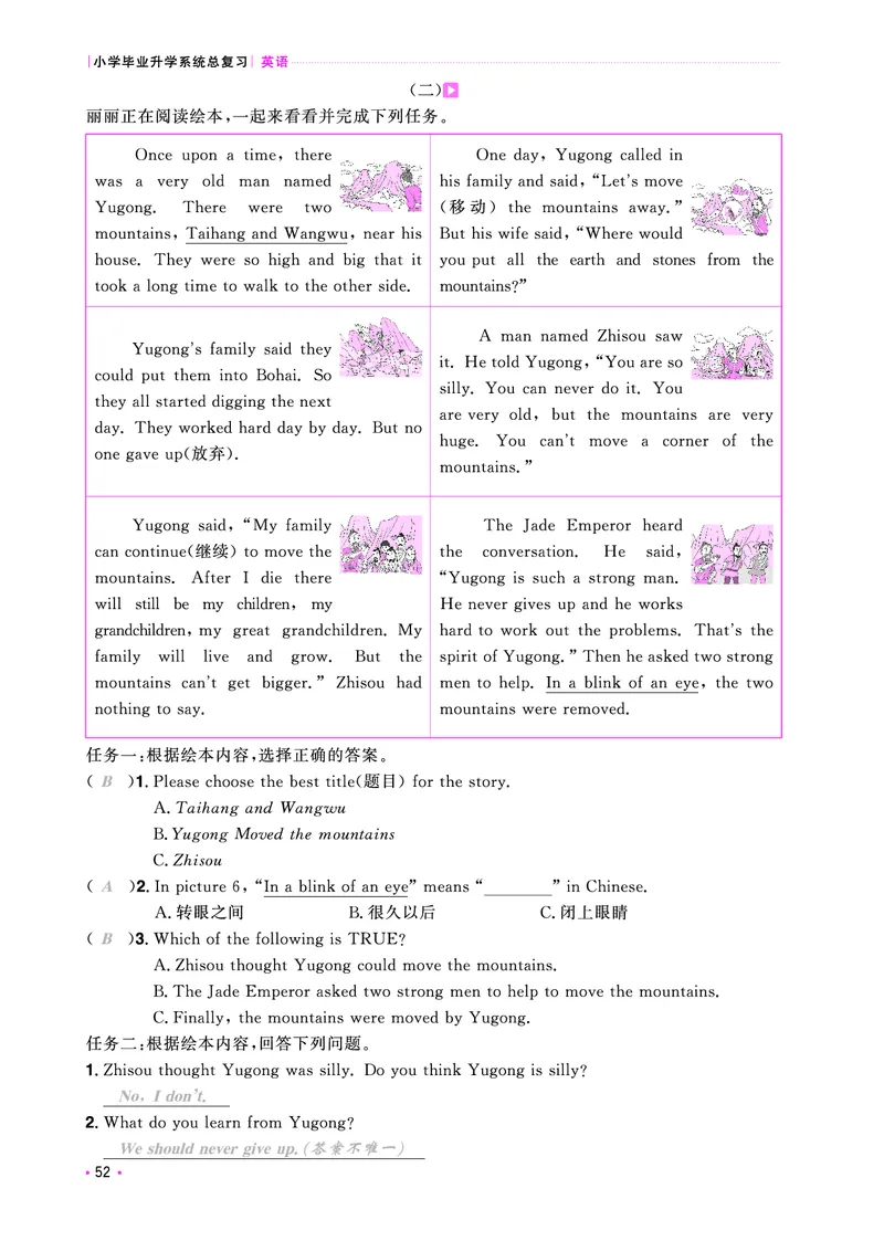 主书活页专项-全国教用_小升初考点大全（语文英语）_英语《小升初考点大全》