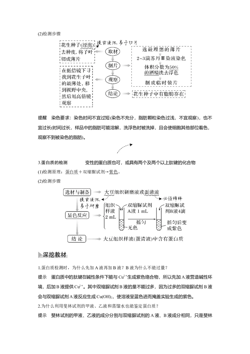 第2讲　细胞中的无机物、糖类和脂质_新高考复习资料_2023年新高考复习资料_一轮复习_2023年新高考大一轮复习讲义_2023年高考生物一轮复习讲义（新人教新高考）_赠补充习题