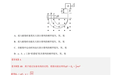 4.质谱仪与回旋加速器（举一反三讲义）（解析版）_2026高考物理_222026版物理《高考一轮复习举一反三》全国版_2026《高中物理&bull;举一反三系列》选修二(RJ)_第一章安培力与洛伦兹力