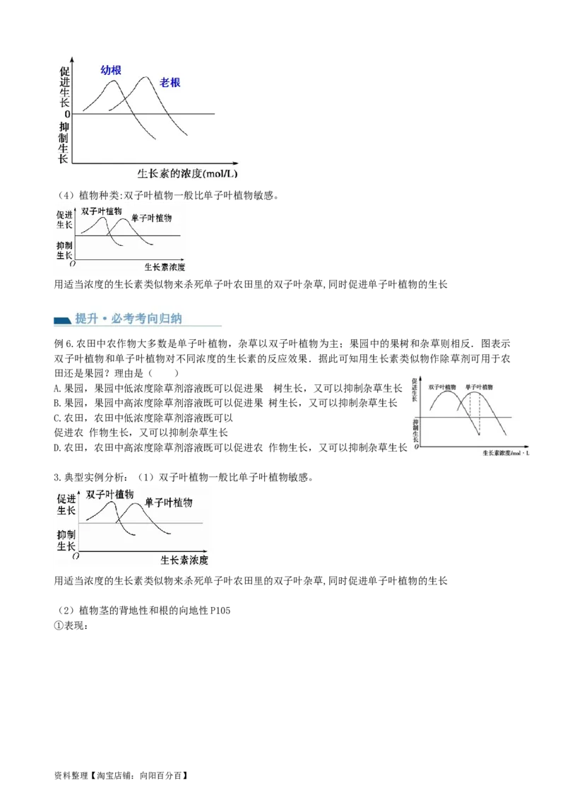 第32.1讲植物生长素（讲义）（学生版）_新高考复习资料_2024年新高考复习资料_一轮复习资料_完2024年高考生物一轮复习讲练测(课件+讲义+练习)（新高考）_讲义+练习