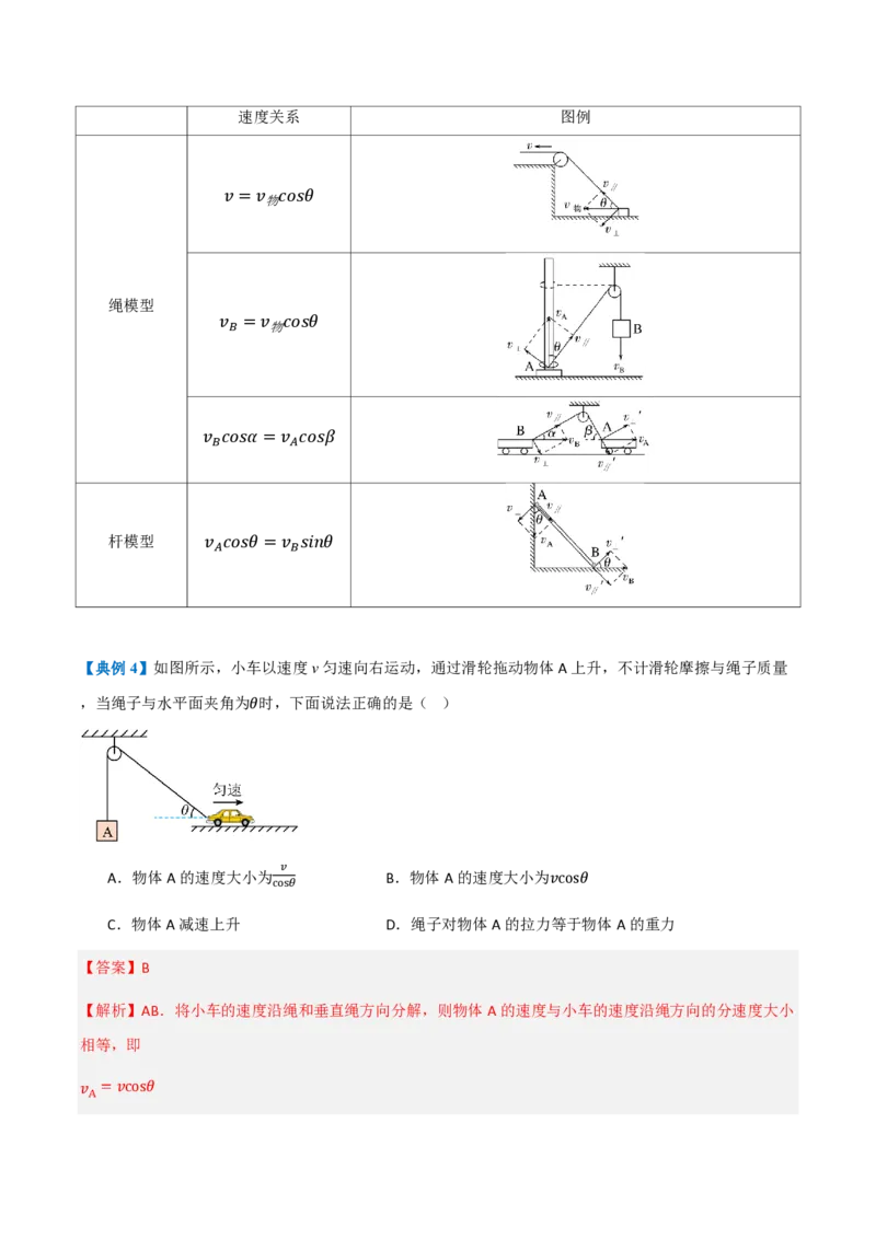 2.运动的合成与分解（举一反三讲义）（解析版）_2026高考物理_222026版物理《高考一轮复习举一反三》全国版_2026《高中物理&bull;举一反三系列》必修二(RJ)_第五章抛体运动