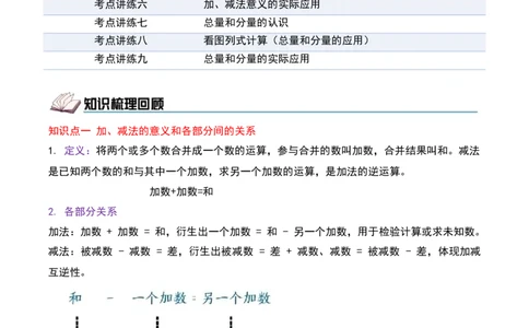 第二单元加法数量关系（期中复习讲义）基础版（导图+9个考点真题讲练+提优练共47题）解析版(2)_三年级数学下册（苏教版）_母题专项练习-K36_2026版