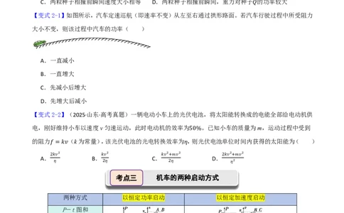 第28讲功和功率(原卷版)_2026高考物理_222026版物理《高考一轮复习举一反三》全国版_第28讲功和功率