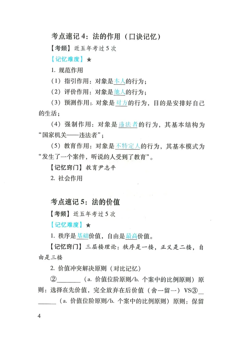 理论默写本_26法考默写本
