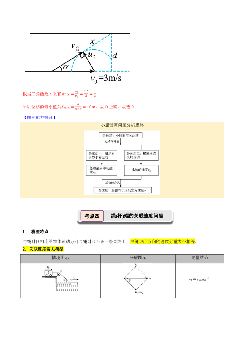 第19讲曲线运动运动的合成与分解(解析版)_2026高考物理_222026版物理《高考一轮复习举一反三》全国版_第19讲曲线运动运动的合成与分解