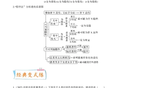 考向11伴性遗传和人类遗传病-备战2023年高考生物一轮复习考点微专题（全国通用）（原卷版）_通用版（老高考）复习资料_2023年复习资料_一轮复习