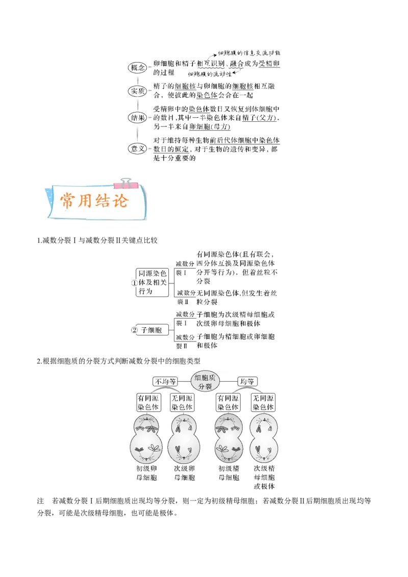 考向08减数分裂和受精作用-备战2023年高考生物一轮复习考点微专题（全国通用）（原卷版）(1)_通用版（老高考）复习资料_2023年复习资料_一轮复习