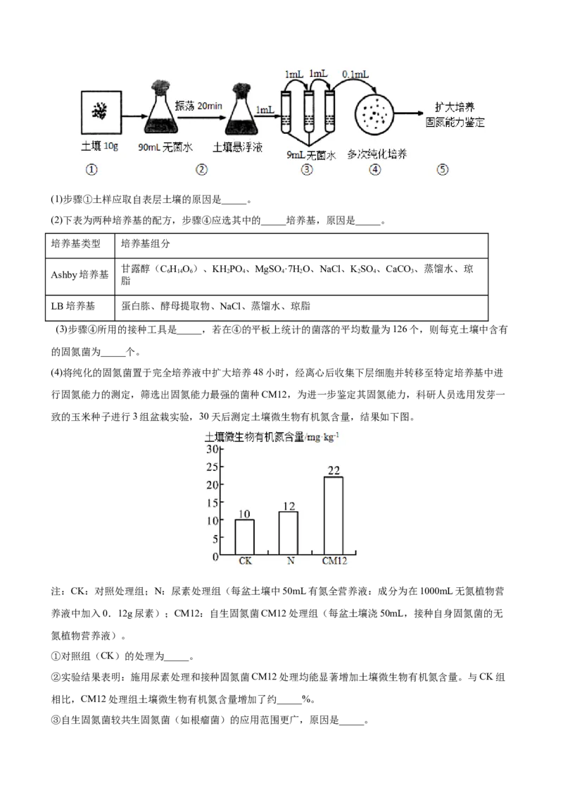 考向26发酵工程-备战2023年高考生物一轮复习考点微专题（全国通用）（原卷版）_通用版（老高考）复习资料_2023年复习资料_一轮复习_备战2023年高考生物一轮复习考点微专题（全国通用）