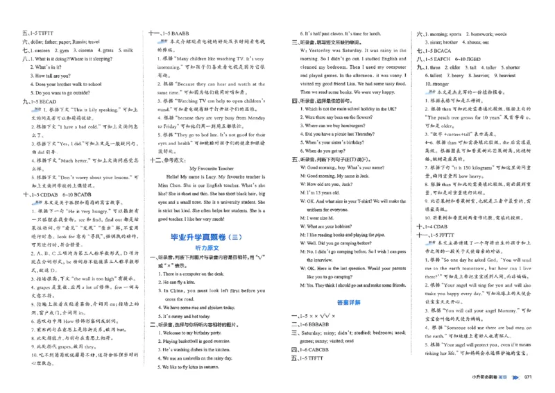 全脑图书2025版小升初英语必刷卷_小升初必刷卷（语数英）